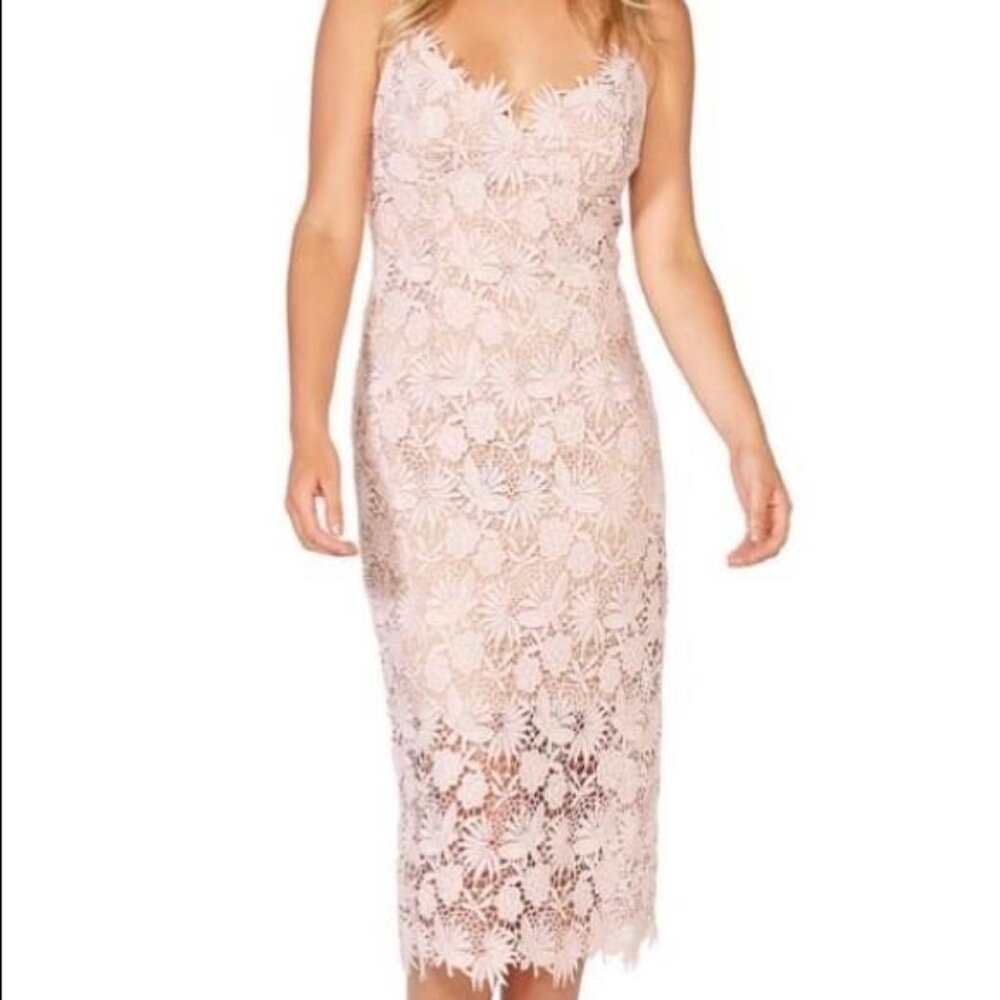 Bardot brand Nordstrom Light pink midi blooming dress